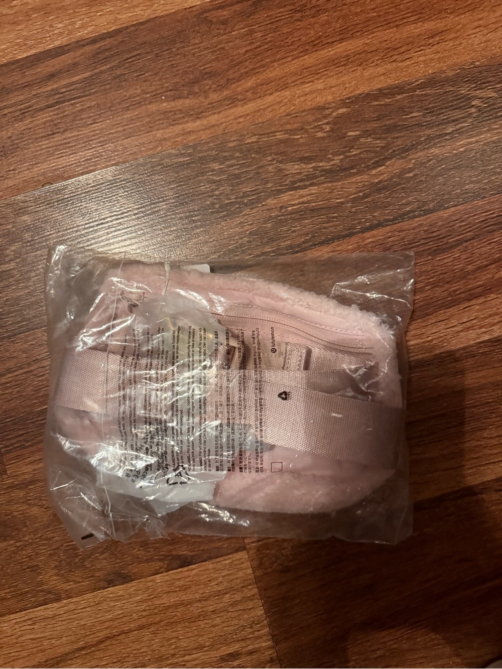 Lululemon Women's Pink Faux-Fur belt Bag